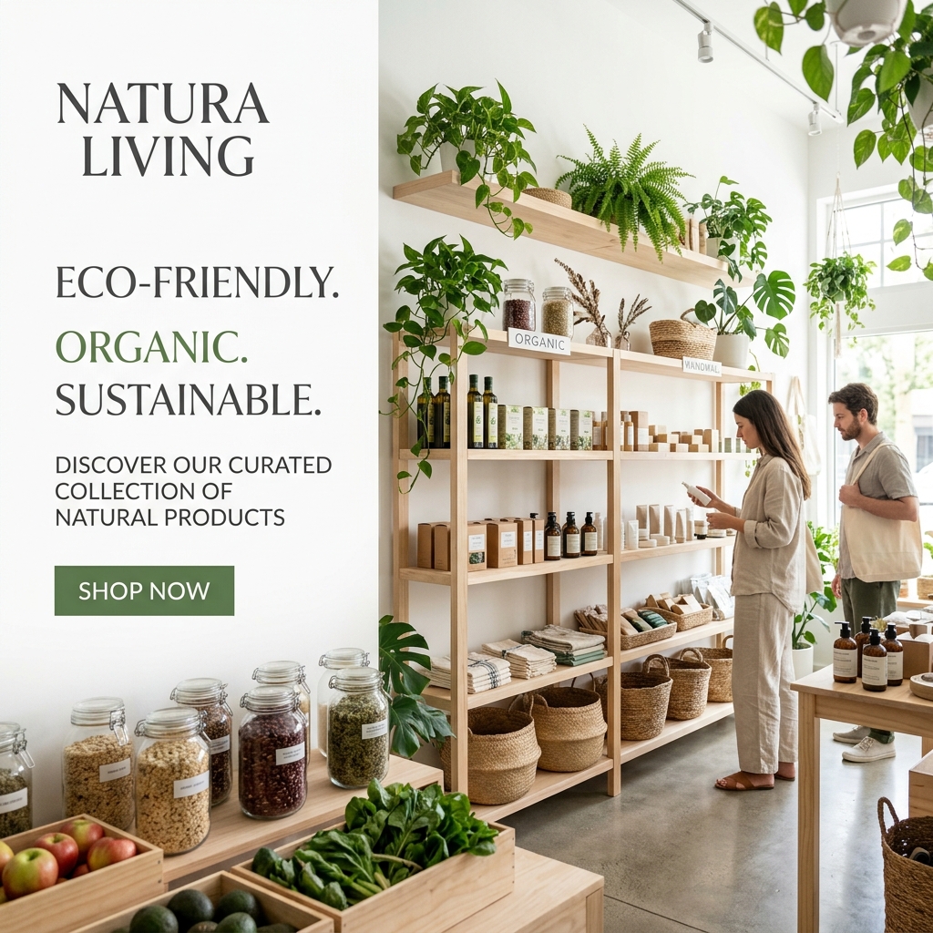 Curated Natura Living Eco Storefront